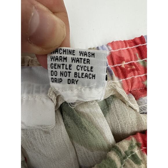 Alfred Dunner Womens Skirt Size 10 Petite Tan Floral - Picture 5 of 9